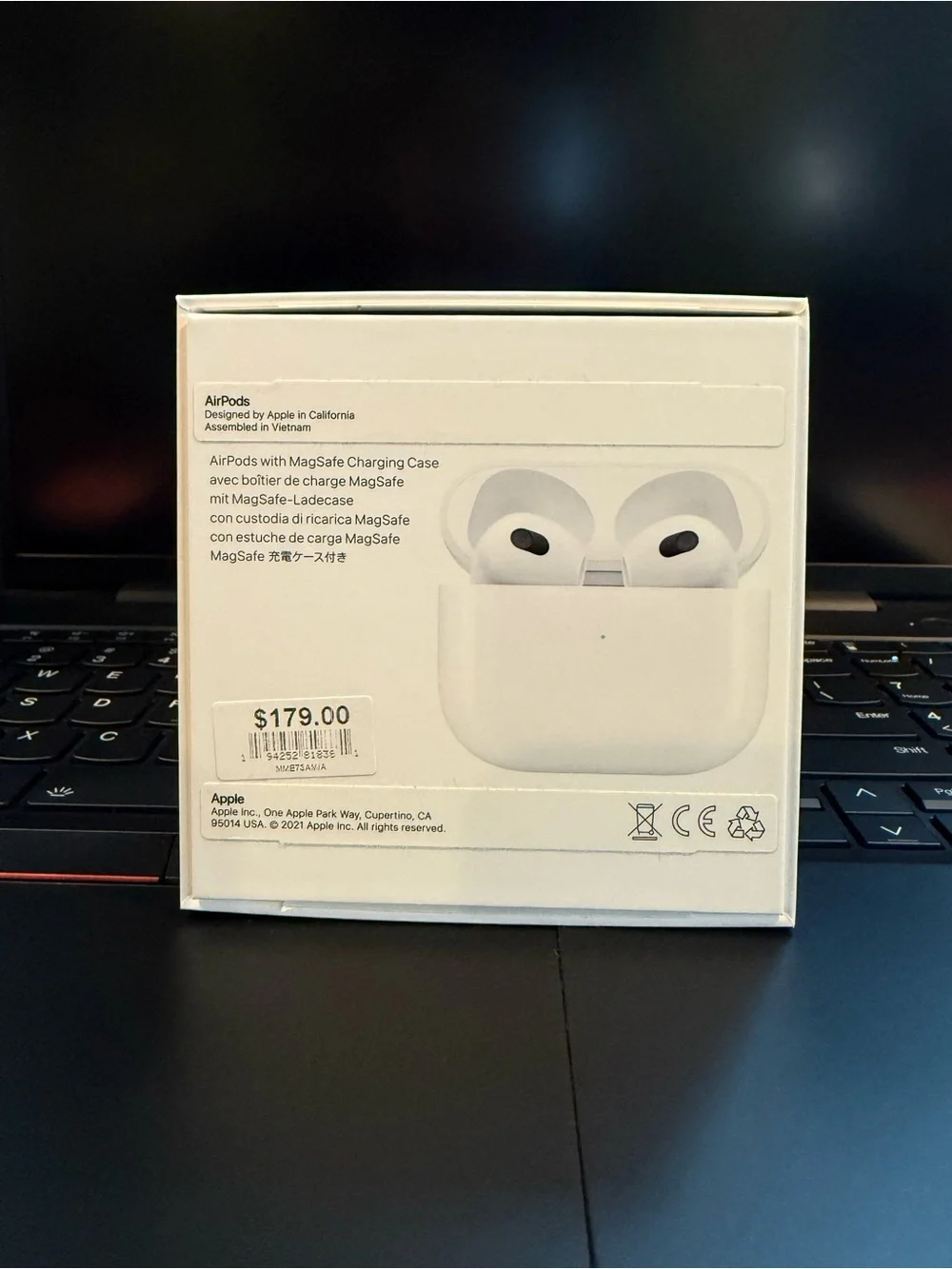 Apple AirPods 3rd Generation Wireless Earbuds with Charging Case and Cord